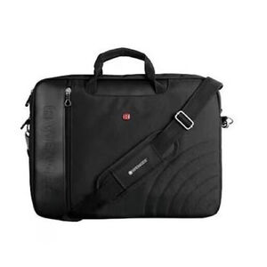 NWOT Wenger Swiss Army Gear Black Laptop Briefcase Carrying Messenger Bag Case